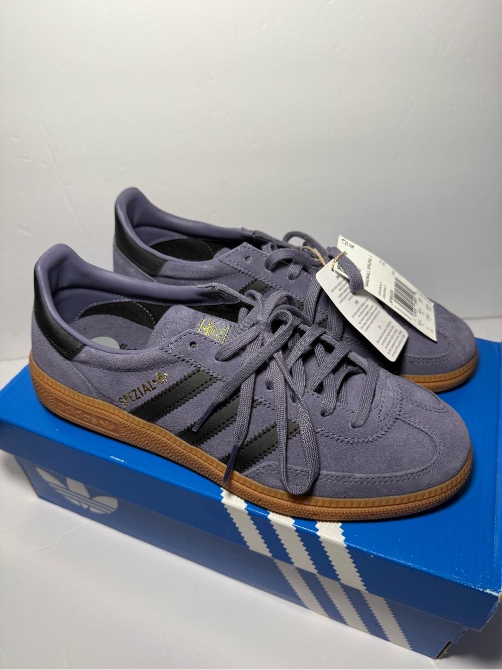 Adidas Handball Spezial - Size 7 Y (fits Wmn’s 8 - Violet JP8020 - NWT - Picture 2 of 7